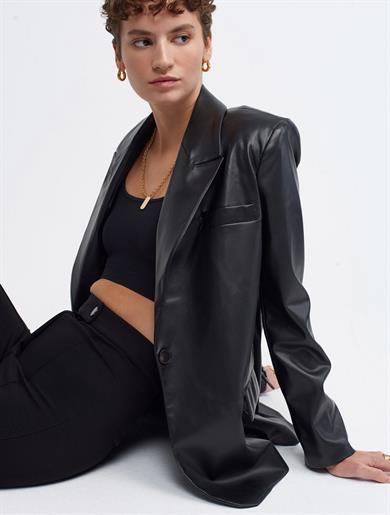 Dlv Deri Blzer Ceket