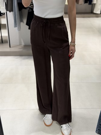 Dubble Paça Tensel Pantolon KAHVE