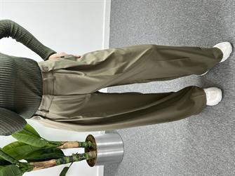 Düğme Detay Haki Palazzo Pantolon