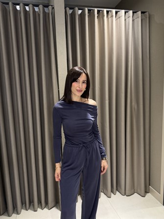 Düşük Omuz Modal Takım LACİVERT