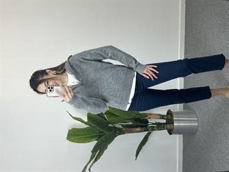 Fermuarlı Gri Havlu Doku Kazak