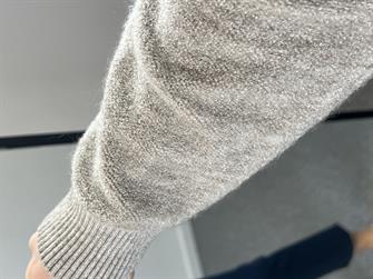 Fermuarlı Vizon Havlu Doku Kazak