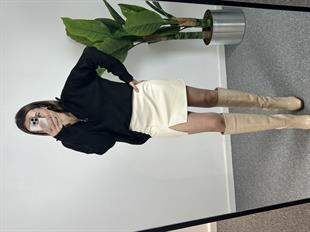 Fermuarlı Yün Siyah Kazak