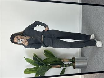 Fitilli Triko Antrasit Takım 