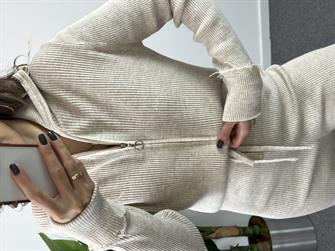 Fitilli Triko Krem Takım 