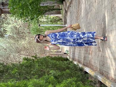 Flw Keten Asklı Elbise