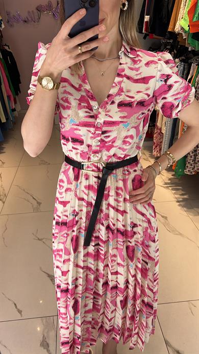 Frc Midi Boy Piliseli Elbise