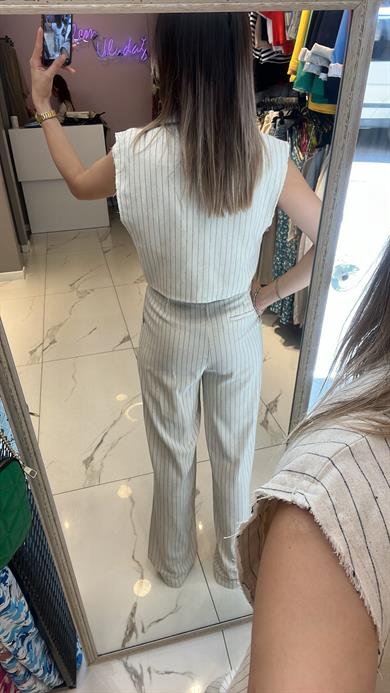 Fsp Çizgili Yelekli Takım