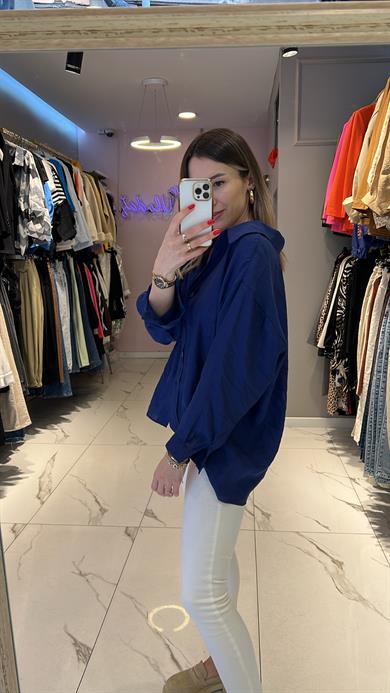 Fsp Düşük Omuz Owersize Tensel Gömlek