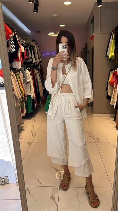 Fsp Gömlekli Keten Takım