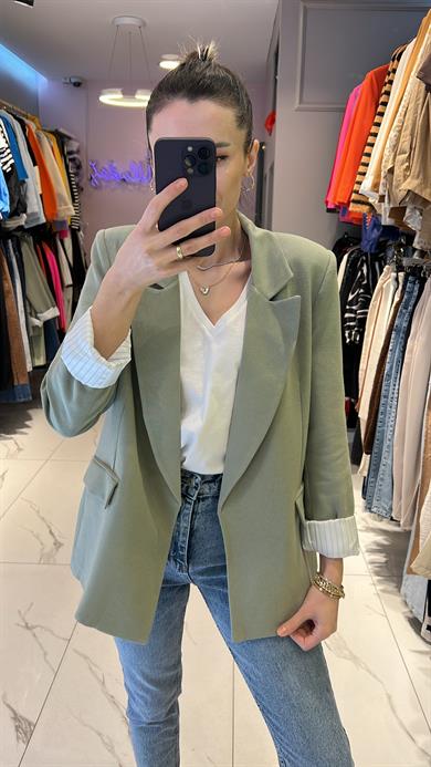 Fsp Keten Blazer Ceket