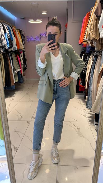 Fsp Keten Blazer Ceket