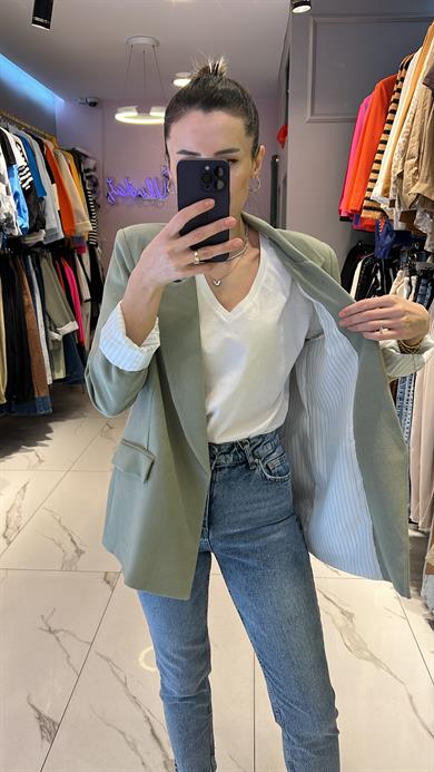 Fsp Keten Blazer Ceket