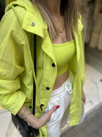 Fsp Neon Yeşil Yağmurluk
