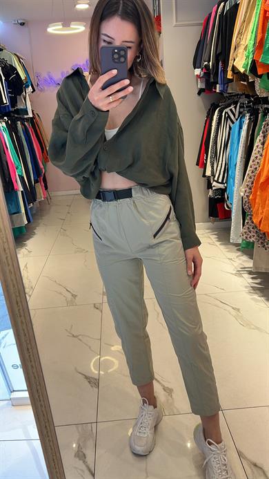 Fsp Paraşüt Kumaş Kemerli Pantolon