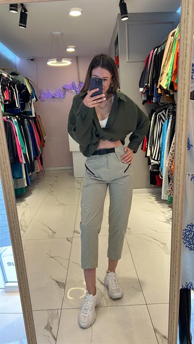 Fsp Paraşüt Kumaş Kemerli Pantolon