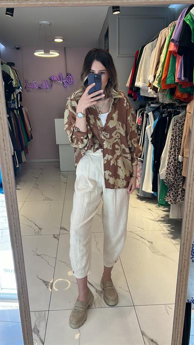 Fsp Tensel Desenli Gömlek 