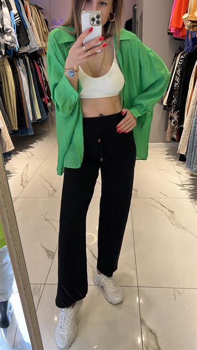 Fsp Tensel Owersize Düşük Omuz Gömlek