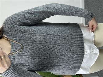 Gömlek Detay Gri Kazak