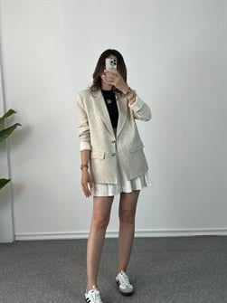Ham Keten Blazer Ceket
