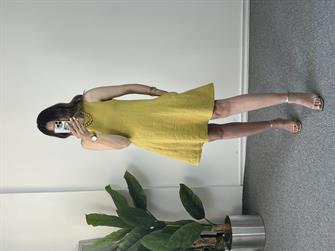 Hardal Ham Keten Çan Elbise