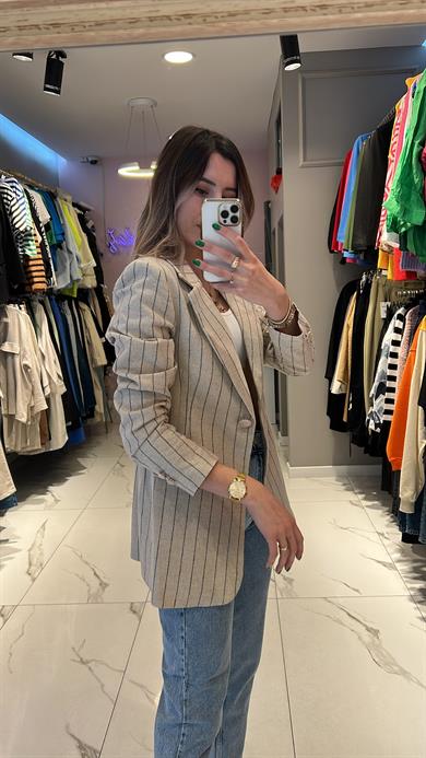 Hyl Çizgili Blazer Ceket