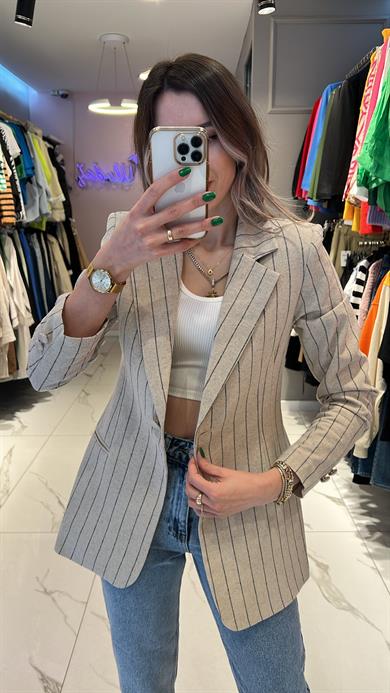 Hyl Çizgili Blazer Ceket