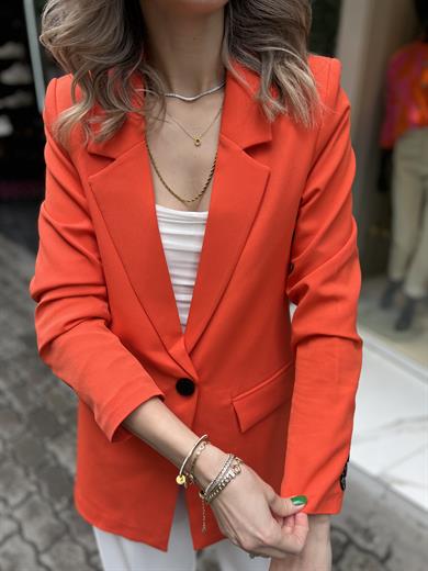 Hyl Turuncu Blazer Ceket 