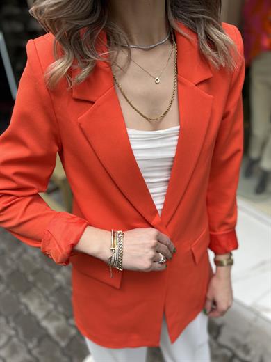 Hyl Turuncu Blazer Ceket 
