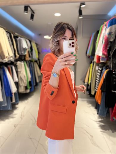 Hyl Turuncu Blazer Ceket 
