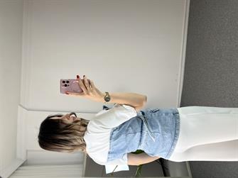 Jean Yelekli T-shirt