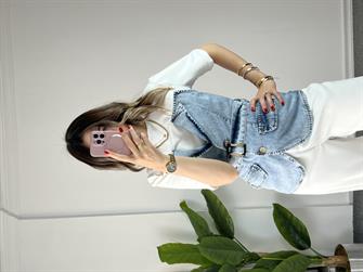 Jean Yelekli T-shirt