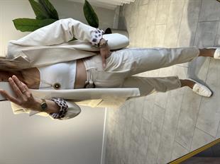 Kemerli Gabardin Pantolon