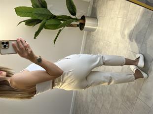 Kemerli Gabardin Pantolon