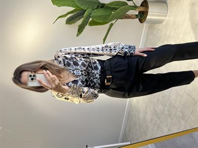 Kemerli Yüksek Bel Pantolon