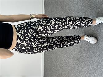 Keten Desenli Şalvar Pantolon