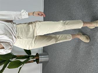 Keten Krem ZR Model Havuç Pantolon