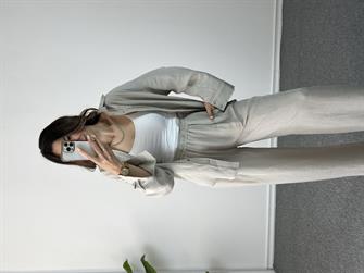 Keten Mint Gömlek Takım 