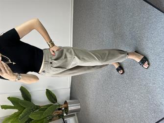 Keten Şalvar Vizon Pantolon