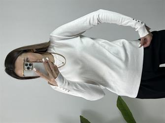 Kolu Droplu Pamuk Triko