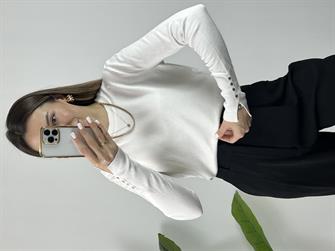 Kolu Droplu Pamuk Triko