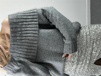 Madonna yaka kalın fitilli kazak 