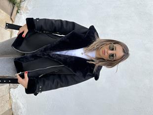 Marka Muadili Siyah Uzun Biker Mont