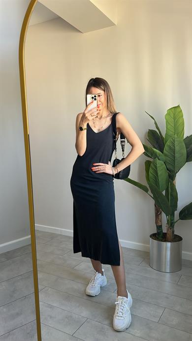 Modal Kumaş İp Askılı Elbise