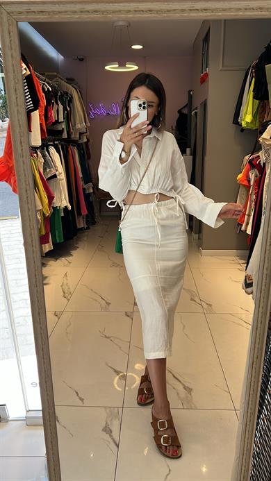 Mzr Etek Crop Keten Takım 