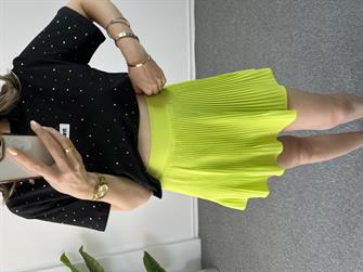 Neon Yeşil Şort Etek