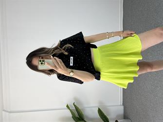 Neon Yeşil Şort Etek