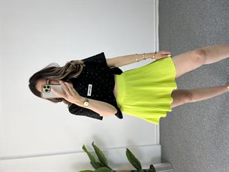 Neon Yeşil Şort Etek