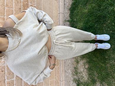 Omuz Detay Bambu Eşofman Takımı