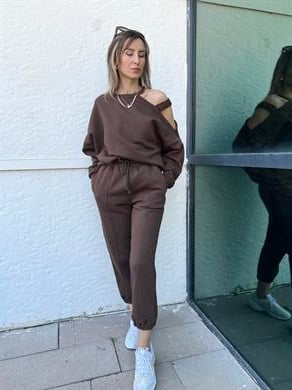 Omuz Detaylı Eşofman Takımı